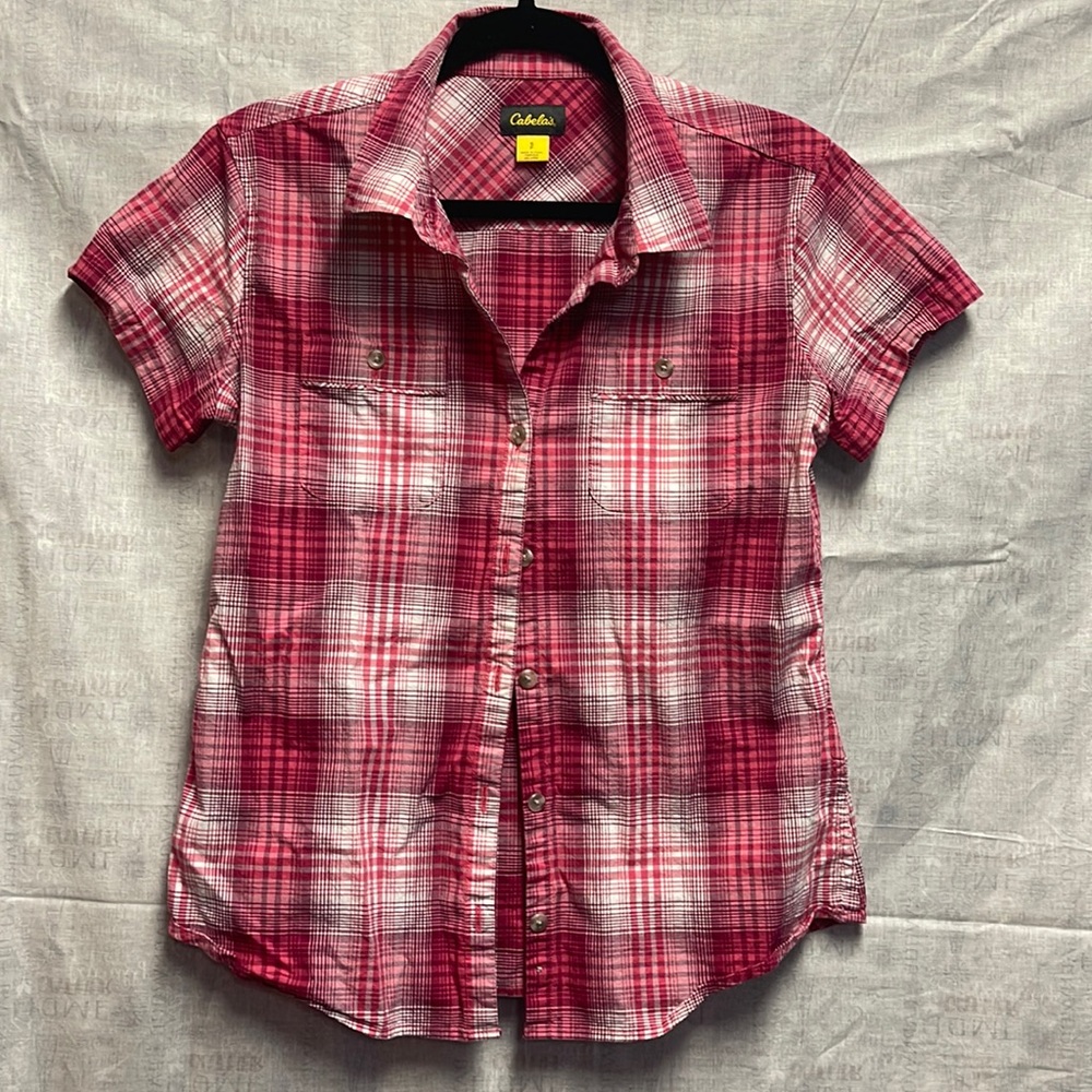 Cables girls buttoned down short sleeve shirt